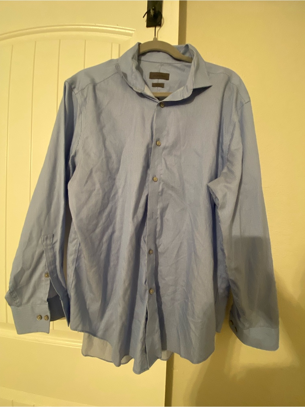 Calvin Klein Light Blue Striped Dress Shirt